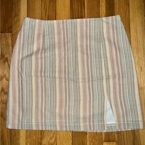 Striped mini skirt